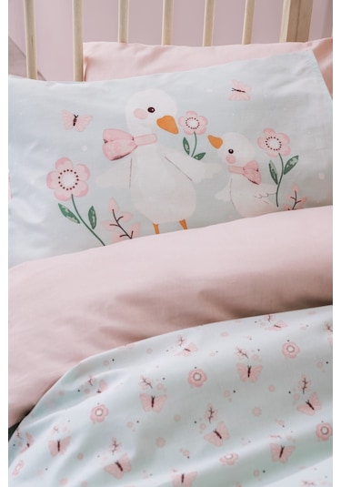 Cotton Box Bebek Nevresim Takımı Mamiduck Pembe