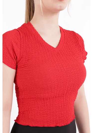 Busem S0010665-23y Kadın Bluz S0010665-R0766 Kırmızı