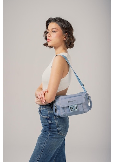 Ççs Kadın 17890 Omuz Çantası Mavi