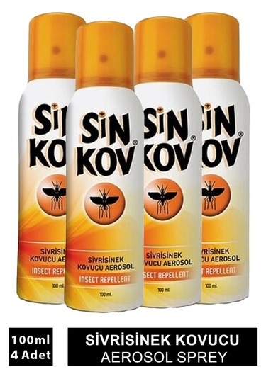 Sinkov Sivrisinek Ve Karasinek Kovucu Aerosol Sprey 4 x 100 ML