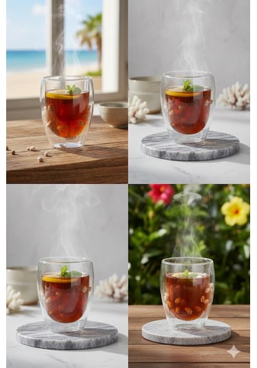 Bambum Molbia - Çift Cidarlı Bardak 350ml Renksiz