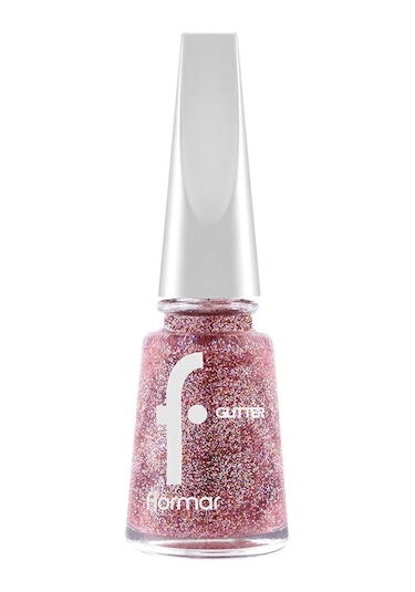 Flormar Glitter Yarı Transparan Parlak Bitişli Simli Oje GL39
