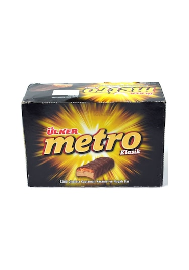 Ülker Metro Karamel ve Nugalı Çikolatalı Bar 18 x 50.4 G
