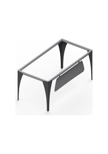 Api Design Porshe Metal Ofis Çalışma Masa Ayağı Ahşap-cam-mermer İçin Uygun Siyah