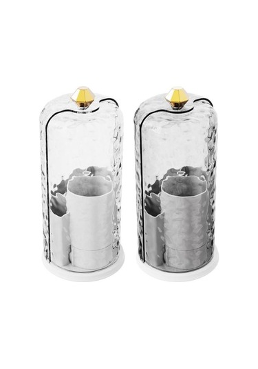 Şeffaf Kapaklı Makyaj Fırçası Saklama Kutusu Büyük Kapasiteli 360 Derece Dönen Makyaj Fırçası Şeffaf