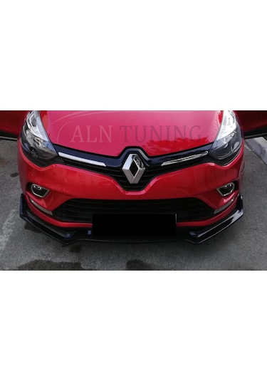 Renault Clio 4 Ön Ek Lip 3 Parça Parlak Siyah Voltex Tam Uyumlu