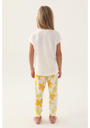 Roly Poly 3394 Today Krem Kız Çocuk Pijama Takımı Krem