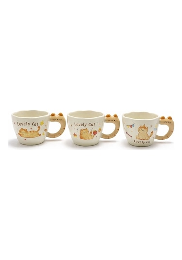 3d Kedi Figürlü Kupa Bardak Alk5036 Diğer