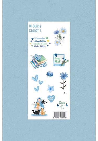 M3 - Kedilerin Annesi - İslami Sticker Paketi Çok Renkli