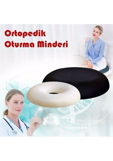 WhiteBlanco Ortopedik Oturma Simidi Minderi Oturma Minderi Oturma Simidi Yastığı Pu Sünger
