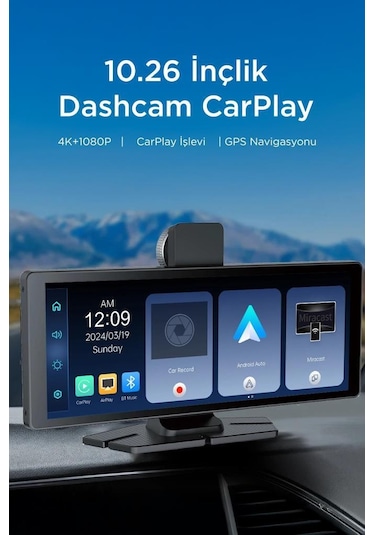 Torima T94c41 Wifi Bluetooth 4k Carplay Ön-arka Araç Kamerası
