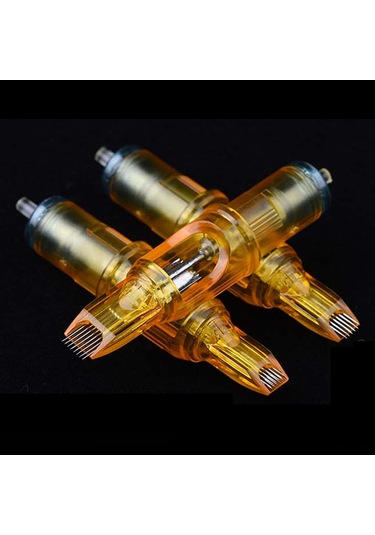 Qingmipy 10 Adet Tek Kullandım 3rl Dikiş Tipi Göz Kaşı Dövme İğnesi, Abs Malzeme, Mini Taşınabilir, Başlangıçcı Ve Usta İçin Güvenilir