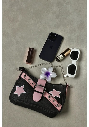 Tıny Kıtty Y2k Genç Kızlar İçin Kadın Baget Omuz Çantası 261484946 Siyah