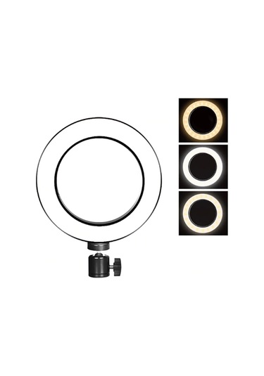 Zore M-2603 10" Işıklı Telefon Tutucu Ring Light + 210 CM Tripod