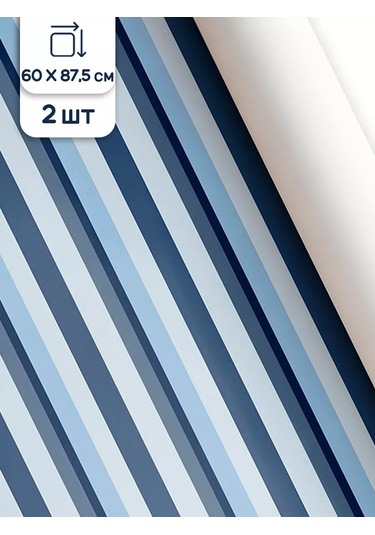 Riota Hediye Paketleme Kağıdı Mavi Çizgili 60x87,5 Cm 2 Adet 210963982