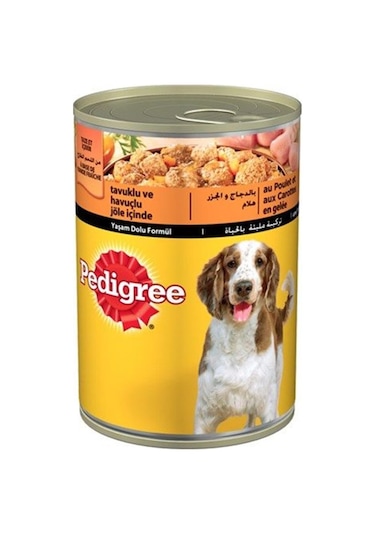 Pedigree Tavuklu ve Havuçlu Konserve Yetişkin Köpek Maması 12 x 400 G