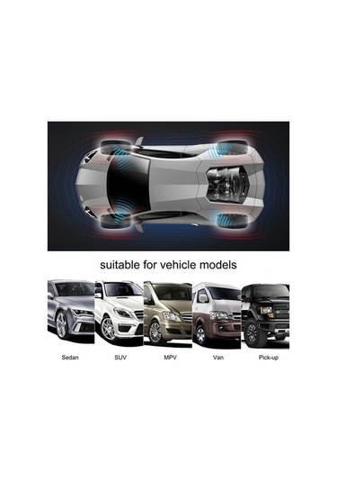 Dancemonkey Akıllı 4 Sensörlü Kablosuz Lastik Basınç Monitörü Ve Alarm 1 Adet 1 Adet