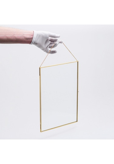 Resim & Fotoğraf Çerçeveleri Zincirli 35x25cm Pirinç & Gold