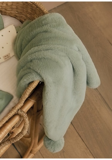 Mayoral Yeşil Peluş Bebek Battaniyesi 9955 Yeşil
