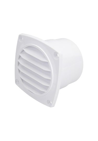 Tekne/Karavan Havalandırma Izgarası 65-70mm Beyaz