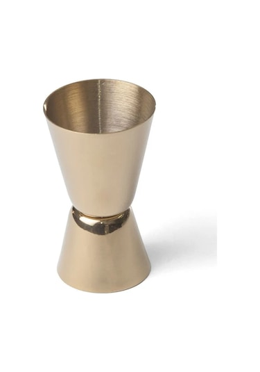 Biradlı İkili Jigger 2/4 Cl Gold Çelik