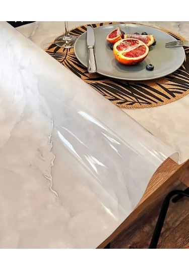 Mermer Desenli 108-a Kalın Pvc 1.2 Mm Masa Örtüsü