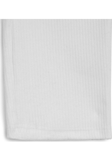 Beli Lastikli Ekru Kız Çocuk Eşofman Altı - Rahat Geniş Paça Kalın Kumaş 7-8-9-10-11-12-13-14 Yaş Ekru