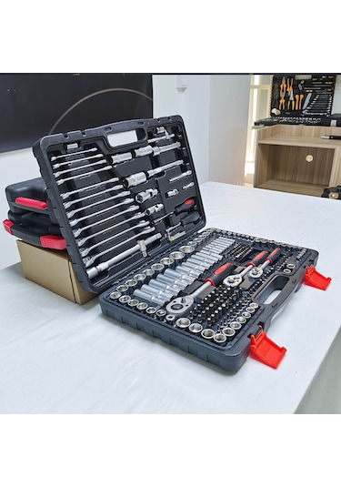 Cr-v Max 1/4 Cırcırlı Lokma Anahtar Takımı Bits Uç Seti 216 Parça