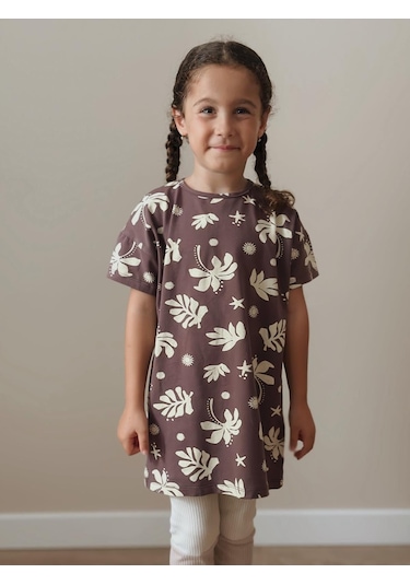 Cigit Tunik T-shırt 4-12 Yaş Mürdüm