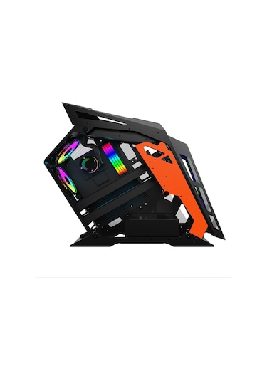Revenge Emperor ATX Robotik Kumandalı 7 RGB Fanlı Şeffaf Cam Panel Oyuncu Bilgisayar Kasası