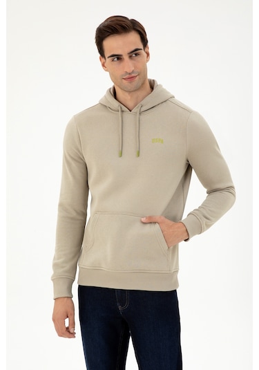 U.s. Polo Assn. Erkek Açık Haki Sweatshirt 50295176-vr183 Açık Haki