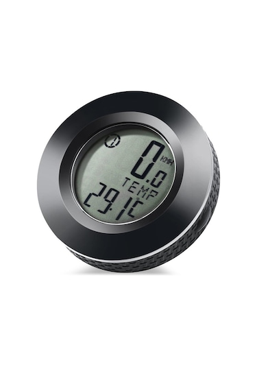 Kablosuz Bisiklet Km Hız Göstergesi Sayacı Su Geçirmez Lcd 4 Renk Yuvarlak Ekranlı Led Kilometre Saati Siyah