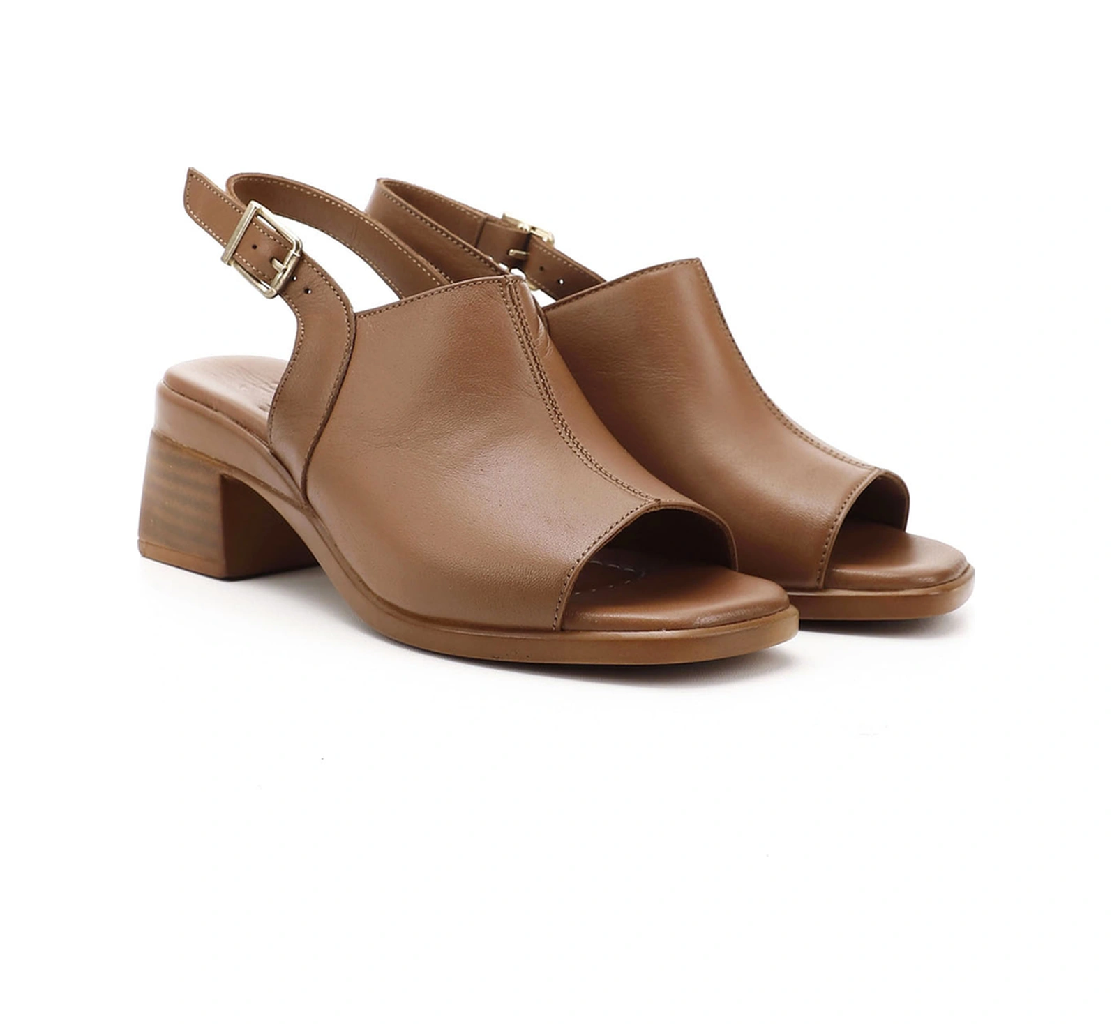 Gönderi R Kadın Taba Antik Kalın Topuklu Hakiki Deri Sandalet Dyza70945406 Taba