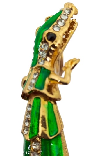 3d Dore Taşlı Timsah Anahtarlık Lux