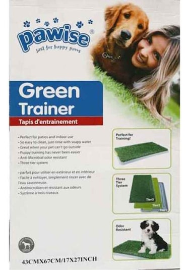 Pawise 42.5 x 67.5 CM Köpek Tuvalet Eğitimi için Yapay Çim