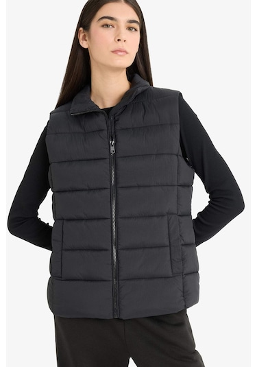 Defacto Su Geçirmez Fermuarlı Şişme Yelek E8587ax25aubk27 Siyah