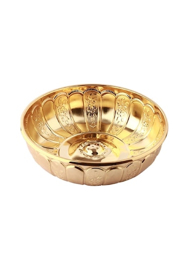 Otantik Osmanlı Motifli Hamam Tası - Altın Sarısı Renkli