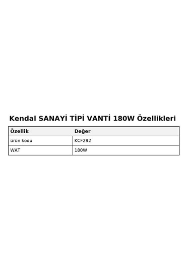 Kendal Kcf292 Sanayi Tipi Vanti 180w 30" Ayaklı