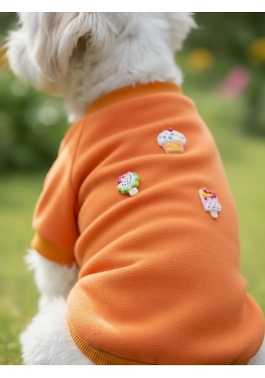 Ice Cream And Cupcakes Köpekler İçin Polar Sweatshirt