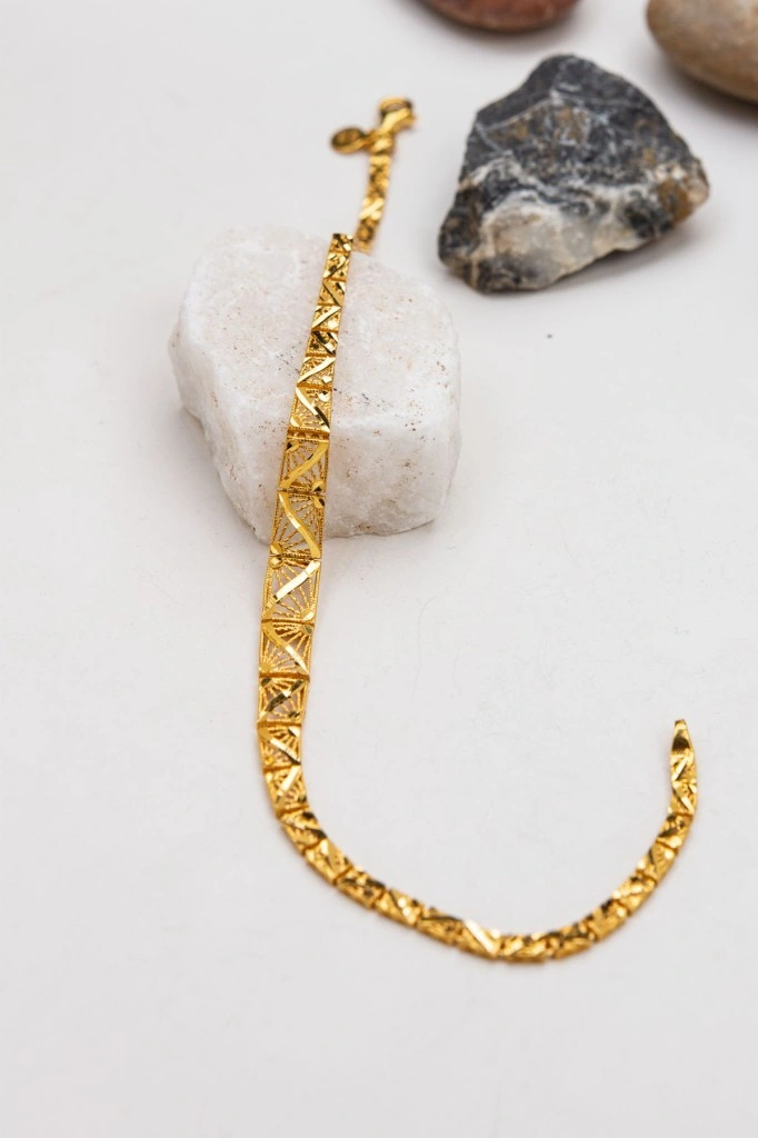 22 Ayar Kadın Altın Bileklik Xqst432 Altın