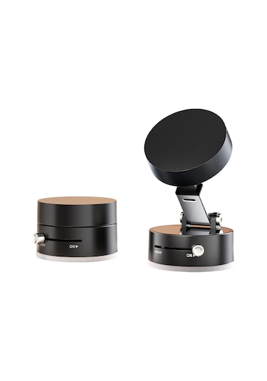 Youmex Magneetik Oto Ve Masaüstü Telefon Tutucu, Çift Taraflı Sünger + Manyetik Tutma, Katlanabilir Ve Genişletilebilir, Siyah