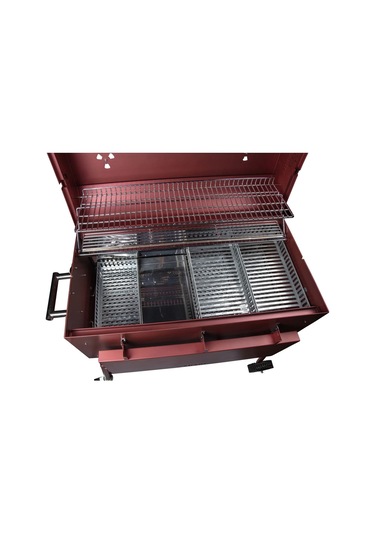 Igrıll Barbekü 1000 Mm Kömürlü Mangal Kırmızı