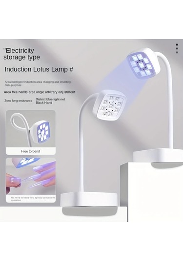 Willowhaven Led Işık Taşınabilir Şarj Edilebilir Led Lamba Düğme İle Aktive Edilir 30 Saniyede Kuruma Hızlı Jel Tırnak Uygulamaları Lotus Lambası İçin İndüksiyon