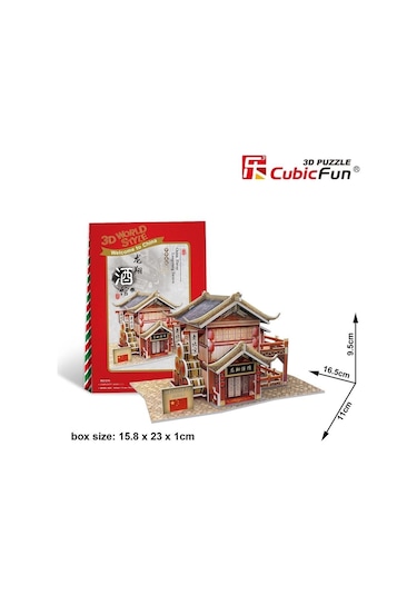 Cubic Fun 3D 29 Parça Puzzle Çin Tavernası 3131H