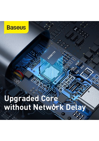 Skycity Baseus Çift Yönlü Gigabit Ethernet Adaptörü Usb-a/type-c Desteği 1000mbps Hızlı Bağlantı Mac/pc Uyumlu Alüminyum