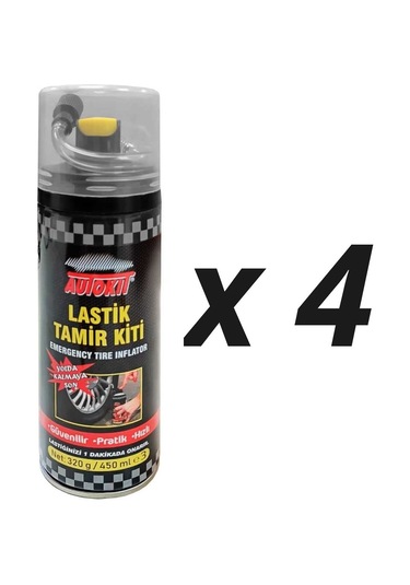 Autokit Lastik Tamir Köpüğü Sprey Kiti 4 X 450 Ml