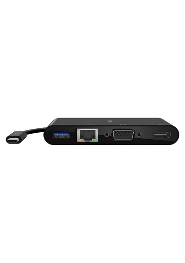 Belkin Usb-c Multimedia Adaptörü Vga, 4k Hdmi, Usb 3.0, Ethernet