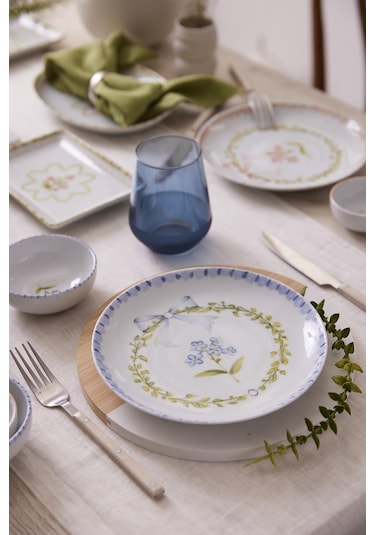 Kütahya Porselen Romance 14 Parça 6 Kişilik Kahvaltı Takımı 417663 Çok Renkli