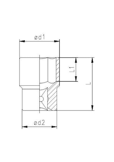 Mey İthalat Elta 1115 1/2'' Lokma Anahtar 10 Mm