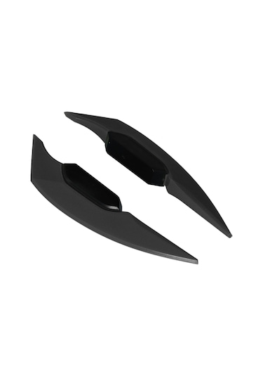 Reedark Motorcycle Atv Elektrikli Bisiklet Ön Kanat Kanatçık Abs Malzeme Spor Stili Evrensel Uyumlu Direk Yapıştırmalı 2 Adet Siyah Siyah